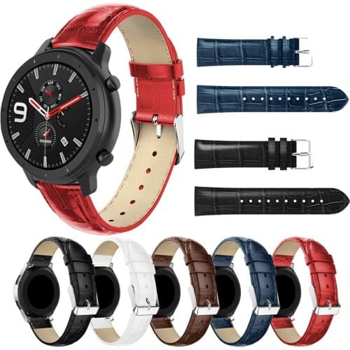 Leather PU Straps For Xiaomi Huami Amazfit Bip/Bip S U PRO Lite Smart Watch Band 20MM Bracelet For Amazfit GTS 2/GTR 42MM Correa