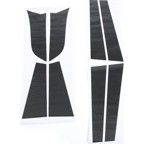 SHINEKA Carbon Fiber Car Body Sticker Window Middle Column Rear Column Fit For Jeep Compass 2017 Car Styling