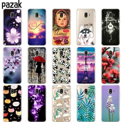 Silicone Case FOR Samsung Galaxy J4 2018 Case Soft tpu Back Cover Galaxy J4 2018 EU J400F J400 Phone FOR Samsung J4 2018 protect
