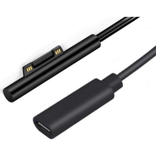 Delippo Surface Connect to USB-C Charging Cable Compatible for Microsoft Surface Pro7 Go2 Pro6 5/4/3 Laptop1/2/3 & Surface Book
