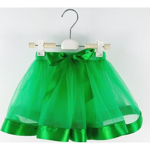Green Baby Tutu girl Skirts Princess pettiskirt ballet dance tutu skirt Kids party miniskirt wedding Chlidren clothing La falda