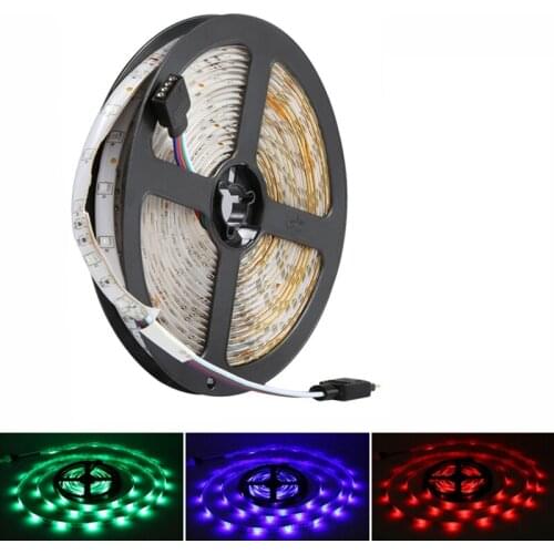 10M 300Leds 3528 Smd Rgb Led Light Strip + 44 Key Ir Remote Controller Non-Waterproof Dc12V 60Leds Flexible Lighting Ribbon Tape
