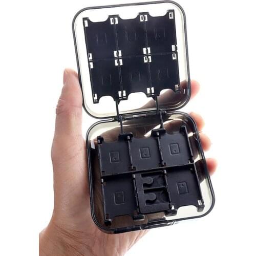 12-bit Game Card Box Large Capacity Sturdy Shell Cards Storage Small And Lightweight Game Card Storage Box