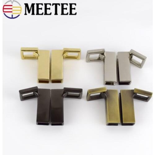 2/4paris Metal Side Clip Buckles Handbag Strap Clasp Screw Bag Handles Chain Hook Connector Bag Hanger DIY Hardware Accessories