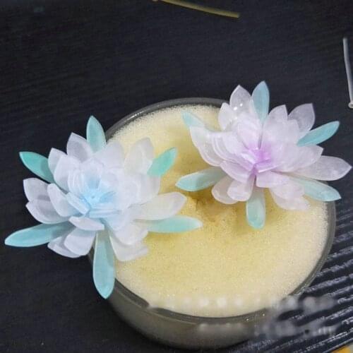 2Pc Flower Hairpin Heat Shrink Film DIY Magic Plastic Paper Sheet Jewelry Making X4YA