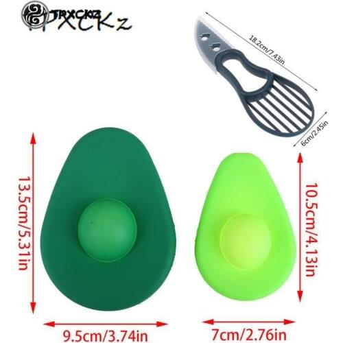 2 Pcs Portable Creative Silicone Avocado Fresh-keeping Cover Fruit Preservation Seal Cover Fresh Keeping Kitchen Tools Gadgets