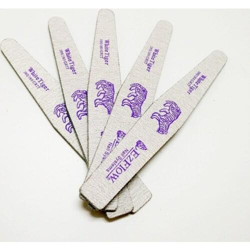 5pcs Grey Nail Files Sanding Sandpaper 100/180 Nail Buffer Manicure Tools