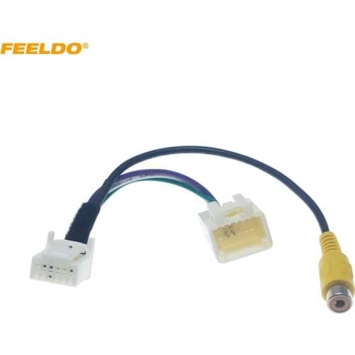 FEELDO Car Parking Reverse Rear Camera Video Plug Converter Cable Adapter For Ruifeng S5 M5 Car MP5 Cable #6105