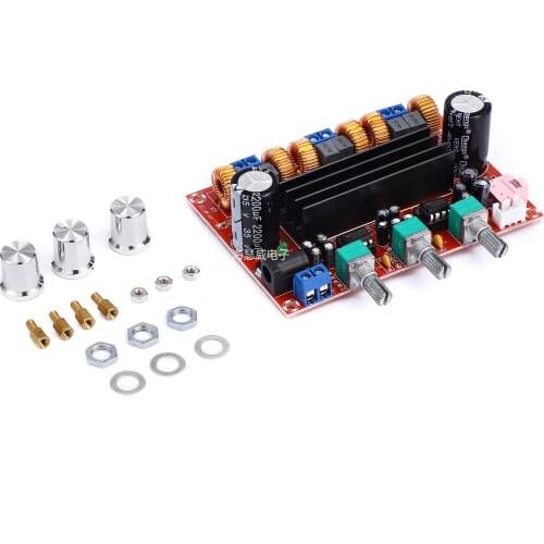Sensor XH-M139 2.1 channel digital power amplifier board 12v-24v wide voltage TPA3116D2 2*50W 100W sensor