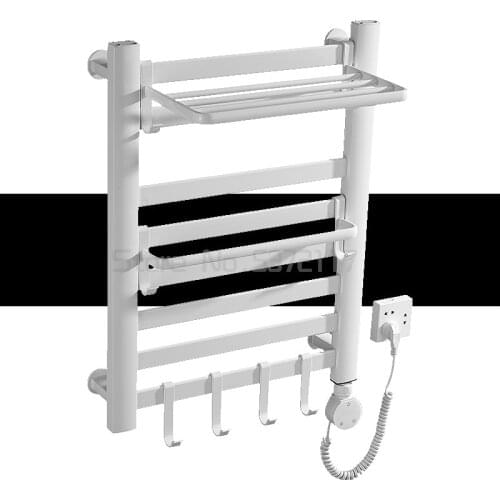 Carbon fiber constant temperature electric towel rack saving intelligent drying rack heating space aluminum bath towel rack