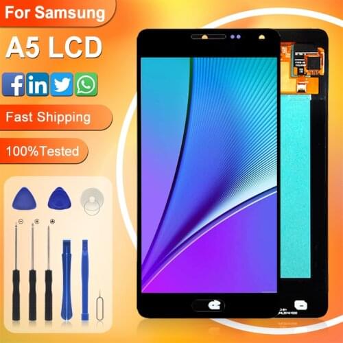 Catteny Amoled A500 Display For Samsung Galaxy A5 2015 Lcd Touch Panel Digitizer Assembly A5000 A500F Screen Free Shipping