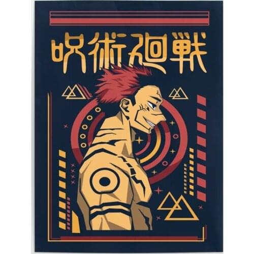 HD Printed Anime Jujutsu Canvas Paintings Wall Art Modular Japanese Anime Posters Kaisen Boys Room Home Decor No Frame Pictures