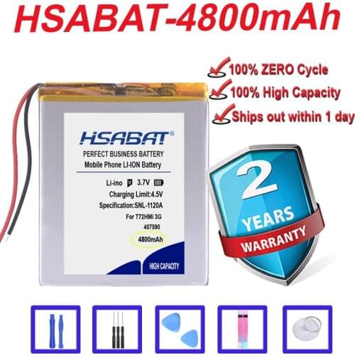 Top Brand 100% New 4800mAh 357590 Battery for 7" Tesla Effect 7.0w Neon 7.0w Oysters T72HMi 3G T72 Hmi Tablet in stock