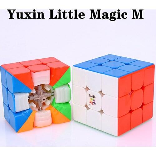 YuXin Little Magic M Magnetic 3x3x3 Cube Magic 3x3 speed cube Magnet Cubo Magico Puzzle Cubes