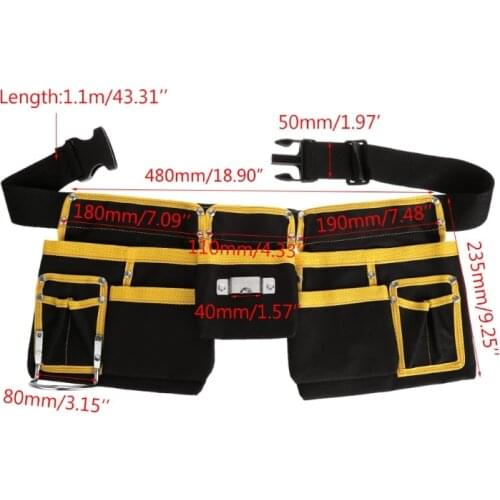 Multi-functional Electrician Tool Bag Waist Pouch Belt Storage Holder Organizer A0KF