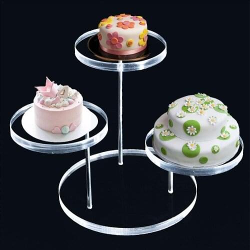 Fashion Multi-layer Cake Display Stand Round Acrylic Dessert Display Stand Kitchen Baking Tools