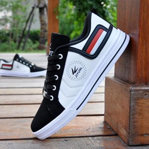 Mens Casual Shoes Skate Shoes Sports Shoes Leisure Students Shoes Lace Up Wear Resisting Breathable Comfortable Personality