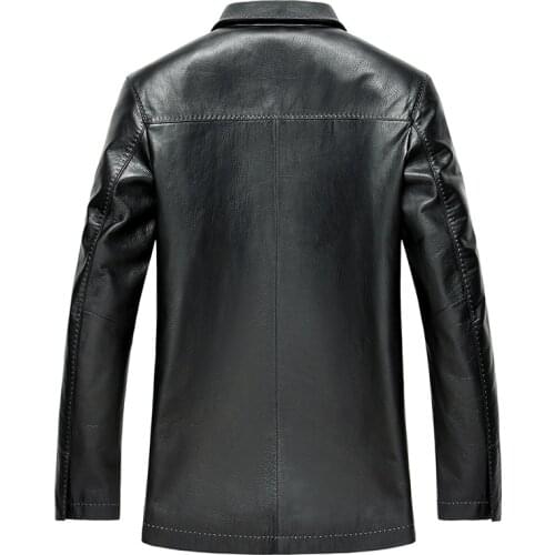 Geniune Leather for Trench Coat Men Spring Autumn Plus Size Jacket Jaqueta De Couro LSD159106 MF144