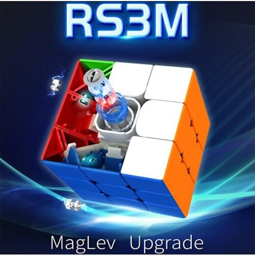 Moyu Maglev Upgrade RS3M 3x3x3 Magnetic Cube 3*3 Cubo Magico Professional Magic Cube RS3 M Puzzle Speed Cube For Children Kids