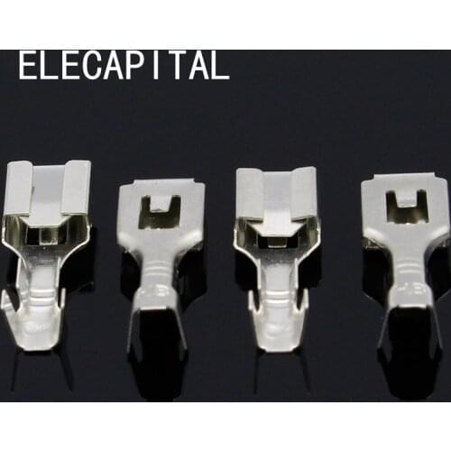 Crimp Terminal Female Spade Cable Wire Terminals for 6.3mm Connectors