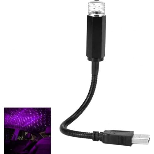 55%HTO AmbientS1 Light USB 360 Degree Rotatable Metal Interior Star Lamp Starry Projector for Car