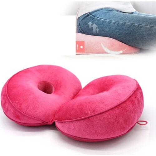 Memory Foam Coccyx Car Office Chair Seat Cushion Back Lumbar Relief Pillow