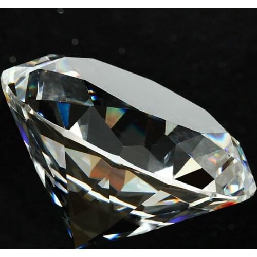 Clear Glass Crystal Diamond Faceted Cut Raw Gemstone Craft Home Decoration Party Adornment Ornaments Romantic Gifts