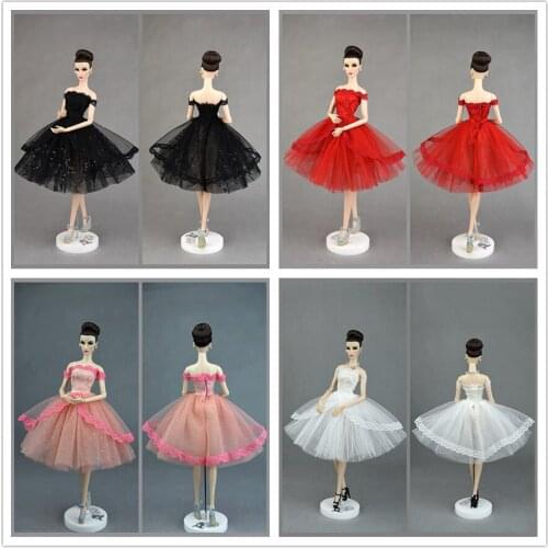 Lace dress party weding gown skirt clothing outfit for 30cm barbaie xinyi fr2 blythe doll / doll clothes