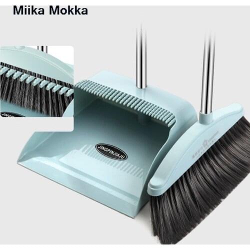 Broom Dustpan Suit Household Cleaning Tools Plastic PP Broom Combination Soft Comb Teeth Clean Dustless Helper Sets