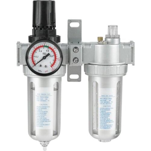 High Accuracy 1/2" Air Pressure Compressor Filter Gauge Trap Oil Water Regulator Tools Kit Pneumatic Parts For Hardware