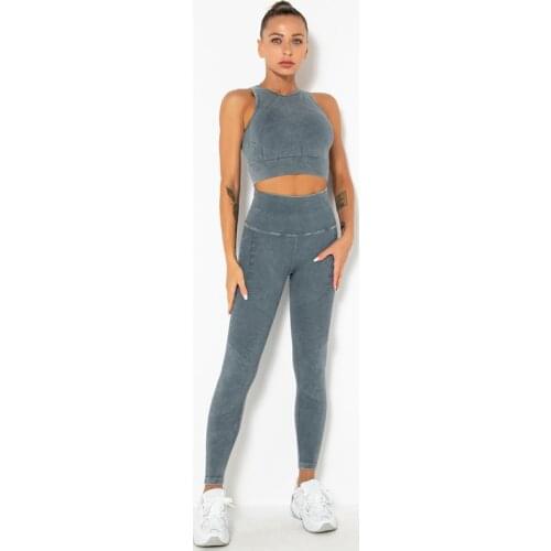 2Pcs Yoga Sets Women Sexy Sleeveless Vest+High Waist Gym Pants Hips Push Up Sports Suits Workout Running Outfits Fitness Gym Set