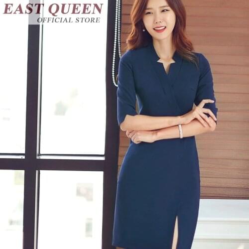 Business dress for women office female ladies social dress for work office uniform designs women summer dress 2018 FF423