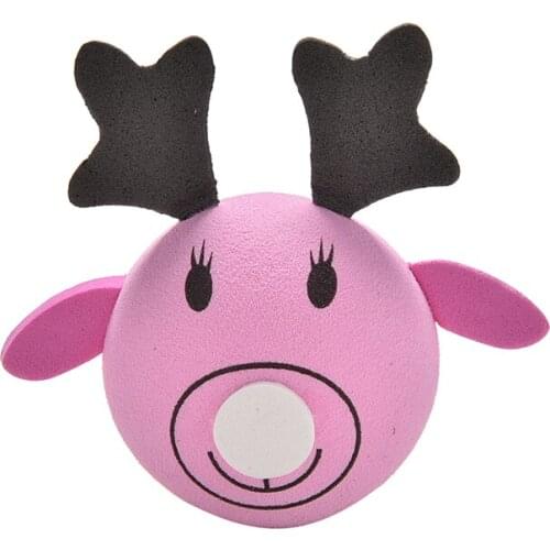 Hot Selling New Cartoon Elk Car Antenna Toppers For Car Aerials Animal Decorations For Car Accessories 1PC