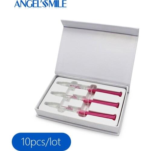 Teeth Whitening Refill Gel Kit Teeth Whitening Gel Angel Smile 10PCS Dental Kit Wholesale Drop Shipping 35% Carbamide Peroxide