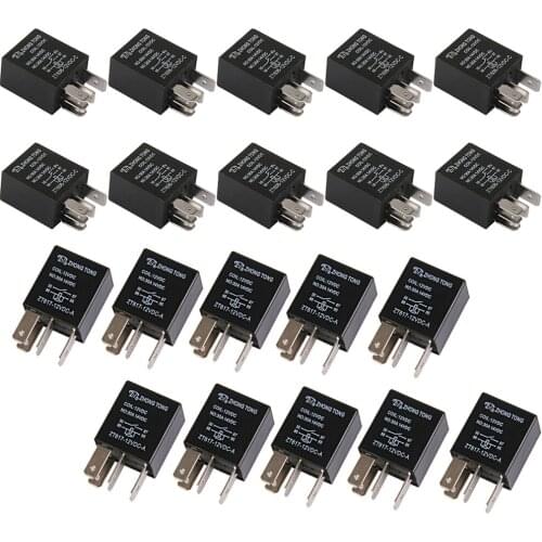 12V 20/30 Amp 10pcs 5 Pin+ 10pcs 6 pin SPDT Car Relay, Electrical Relay Switch for Automotive Truck Boat Marine