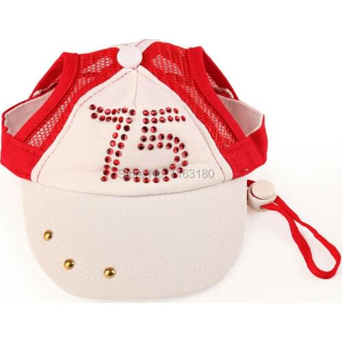 300 pcs/lot Pet Dog Caps Cute Fashion Cat Hats Diamond Caps Sun Hats Baseball Caps Grooming Dogs Suppliers