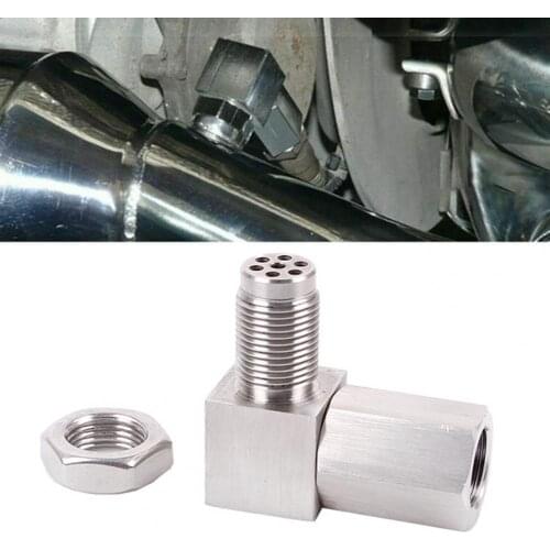 80% Hot Sales!! THB030 90 Degrees O2 Oxygen Sensor Extender Spacer CEL Eliminator Angled Adapter for M18 X1.5 Oxygen Sensors
