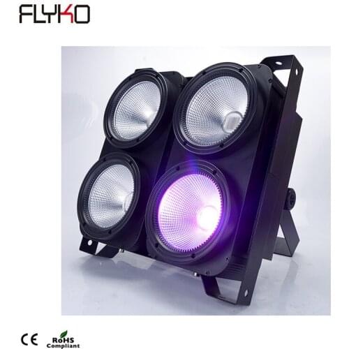 Free shipping Factory price 4*100w 4eyes 3IN1 RGB audience stage effect lights