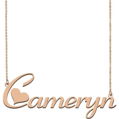 Cameryn Name Necklace, Custom Name Necklace for Women Girls Best Friends Birthday Wedding Christmas Mother Days Gift