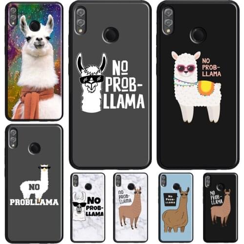 No Prob-llama Lama Marble Pattern Case For Huawei Honor 8X 9X 7X 10i 9 10 20 Lite 7A Pro 7C 8A 8C V20 Y6 Y9 Y7 2019 Nova 5T
