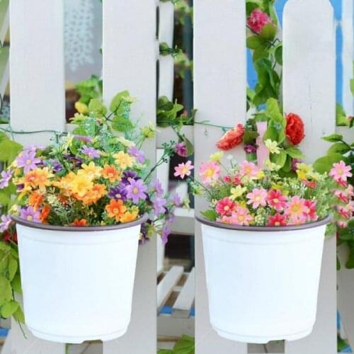 Flower Pots Plastic Planters 5 Flower Plant Pots Modern Decorative Gardening Pot With Drainage For All House Plants 4.7 Inch New