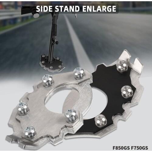 FOR BMW F750GS F850GS 2019 2020 2021 Side Stand Fame Support Plate Motorcycle Kickstand Side Stand Extension Pad Plate Cover