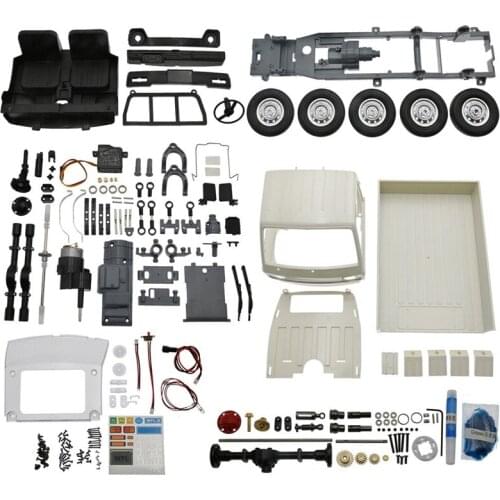 For WPL D12 1:10 KIT 2.4G 2WD Unassembled Wheelbase Crawler Off Road Truck WPL RC Car 1/12 DIY 260 Brushed Motor