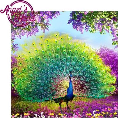 Peacock Wealth and Good Fortune DIY 5D Diamond Painting Cross Stitch round&square Diamonds Embroidery Diamond Mosaic Decor