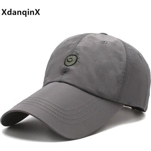 New Summer Mens Cap Ultra-thin Breathable Baseball Caps Womens Hat Simple Casual Couple Sports Cap Adjustable Size Fishing Cap
