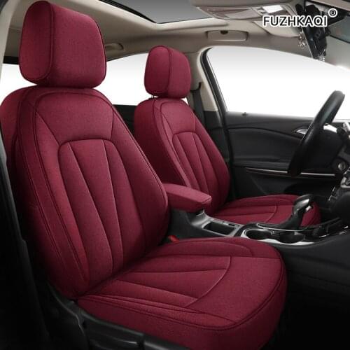 FUZHKAQI Custom FLAX car seat covers set For Hyundai Veloster LAFESTA Coupe Azera Grand SantaFe Veracruz Equus Rohens car seats