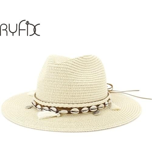 Fashion popular shell tassel sun hat holiday beach sunshade jazz HA96