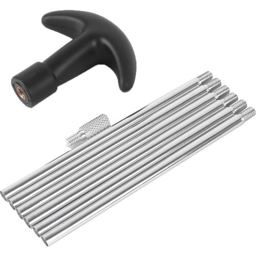 Tactical Gun Cleaning Rods Set Hunting Rifle Cleaning Tool Kit Alumium Thread 8-32 for Tactical Hunting Airsoft Accessory