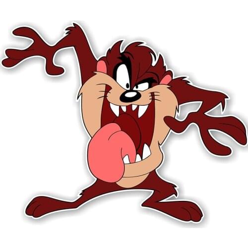 S50251# 13/15/17CM Personality PVC Decal Decalfor-Tasmanian-Devil-V1 Car Sticker on Motorcycle Laptop Decorative Accessories