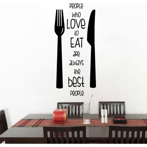 Cartoon Love to Eat Wall Sticker Home Decor for Living Room Company School Office Decoration Waterproof Wall Art Decal